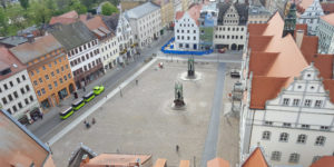 Marktplatz mit Alststadtbahn